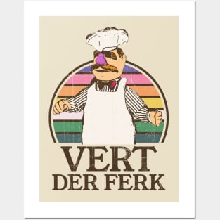 vert der ferk retro design Posters and Art